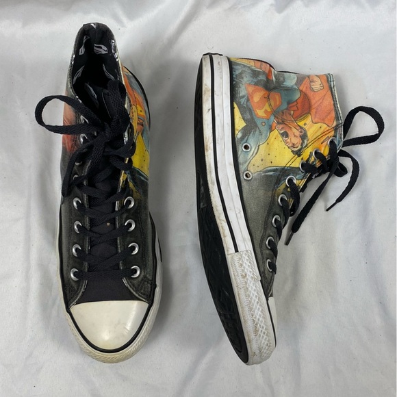 Converse Unisex DC Comics Rebirth Superman High-Top Sneakers Women’s Size 12 - Picture 6 of 16